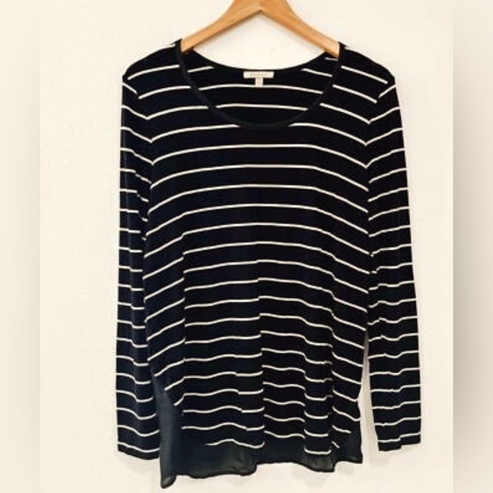 Anthrolpologie| BORDEAUX Long Sleeve Chiffon Back​